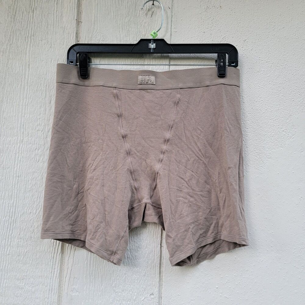 SKIMS Boyfriend Boxer in Brown Soft Lounge Women's Size L